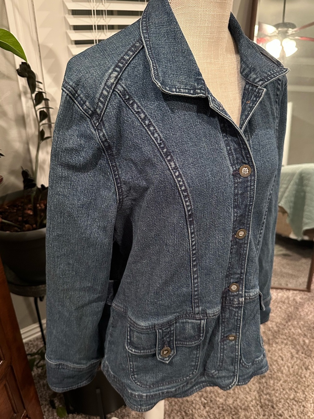 Christopher & Banks Blue Denim Jean Jacket